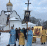 Освящение храмовых икон Иоанно-Кронштадтского храма мкрн. Белые Столбы г. Домодедово - Московская Епархия РЦП