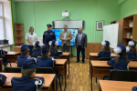 Денис Перепелицын принял участие в открытии Парты героя, а также провел Урок мужества в Мытищах
