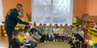Открытый урок по пожарной безопасности провели студенты-спасатели в Чехове - ГУ МЧС МО