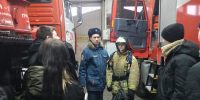 В пожарно-спасательной части Озер состоялось профориентационное занятие для школьников - ГУ МЧС МО