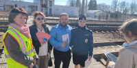 На железнодорожной станции Хотьково прошла акция «Безопасный транспорт». - Общественная палата МО