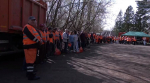 Во время субботника в Пушкинском собрали 30 камазов мусора