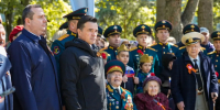 Губернатор Подмосковья принял участие в церемонии зажжения Вечного огня в Королеве - MosRegToday.Ru