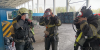 Пожарные Солнечногорска провели учения в уникальном комплексе по переработке отходов - ГУ МЧС МО