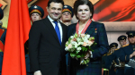 Валентина Терешкова и Андрей Воробьев на церемонии награждения в честь Дня защитника Отечества в Подмосковье