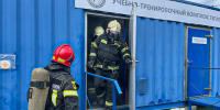 Пожарные Подмосковья провели тренировки в теплодымокамерах - ГУ МЧС МО