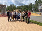 В Ивантеевке проверили качество благоустройства парка