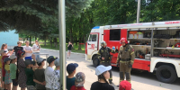 Воспитанники лагеря "Алые паруса" познакомились с пожарными - ГУ МЧС МО