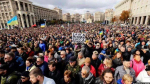 «Зеля — черт!»: в Киеве протестующие скандируют лозунги против Зеленского