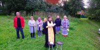 Престольный праздник порушенного храма села Подберезники г.о. Коломна - Московская Епархия РЦП