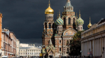 В «Лахта Центре» поделились кадрами погодного апокалипсиса в Петербурге