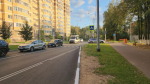 Улица Просвещения в Пушкино модернизирована: расширена дорога, обустроены тротуары и установлены новые автобусные павильоны