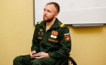 Танкист-герой провёл «Урок мужества» для пушкинских школьников