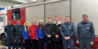Школьники Долгопрудного поздравили спасателей с наступающим профессиональным праздником - ГУ МЧС МО
