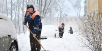 Снегопад в Воскресенске - MosRegToday.Ru