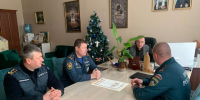 В Сергиевом Посаде сотрудники МЧС России  в преддверии Крещения Господне встретились с представителями благочиния - ГУ МЧС МО