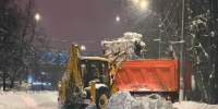 С моста Ленинградского шоссе в Химках за ночь вывезли 320 кубометров снега - РТВ-Подмосковье