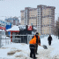 В Пущине убрали снег на пешеходных переходах - РТВ-Подмосковье