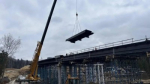 Дорожники начали бетонировать ригели опор на путепроводе в составе дублера Пятницкого шоссе