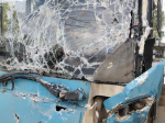 Автобус влетел в опору ограждения в Петербурге