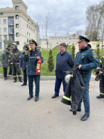 Пожарные учения проведены в Российском государственном архиве кинофотофонодокументов