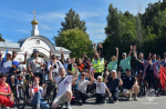 Сотрудники Дубненского пожарно-спасательного гарнизона приняли участие в патриотическом велопробеге