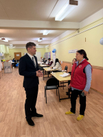 Кандидат в депутаты в Московскую областную Думу Рендаков Даниил посетил избирательные участки в Мытищах и Лобне