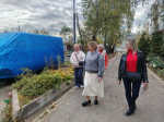 Власти Красногорска проверили ход ремонта кровли дома в Опалихе