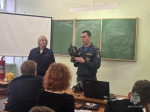 Открытый урок по гражданской обороне и пожарной безопасности проведенсо студентами университета Орехово-Зуева